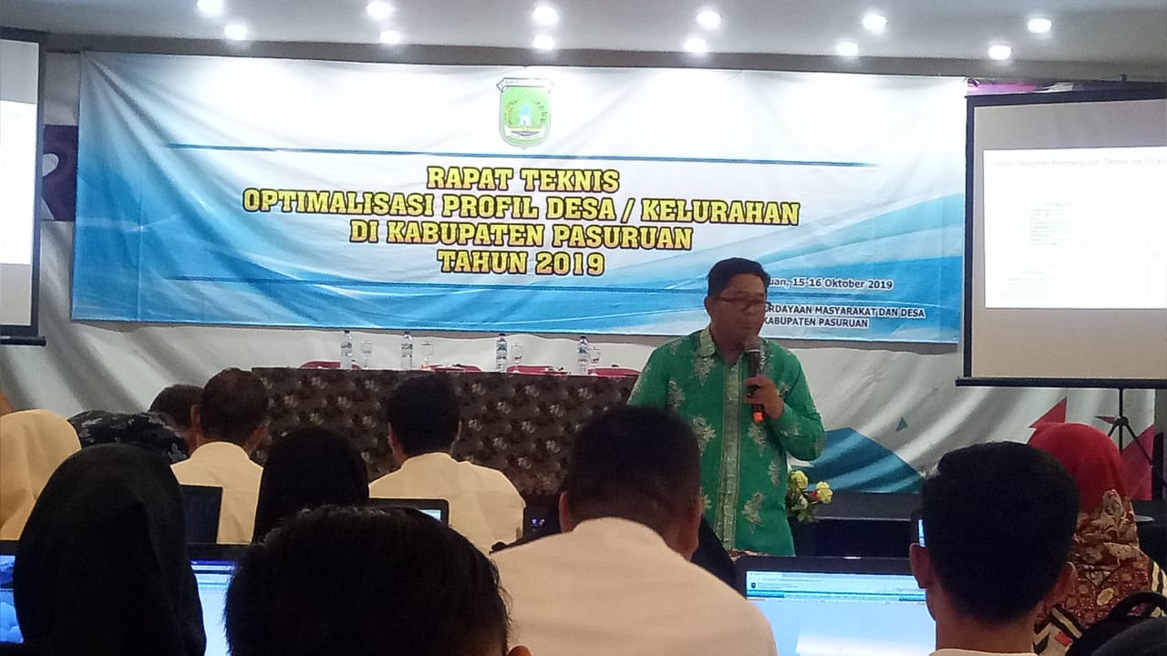 Dinas PMD Kabupaten Pasuruan Gelar Rapat Teknis Optimalisasi Prodeskel Tahun 2019